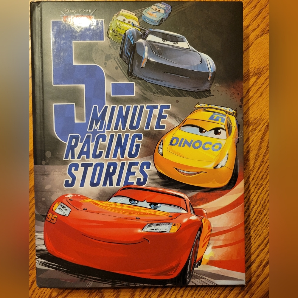 (2/$15) Cars, 5-Minute Racing Stories Book